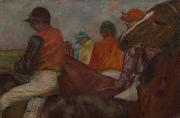 Edgar Degas Jockeys oil